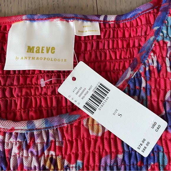 Maeve Ashton Smocked Peplum Top - Picture 4 of 10